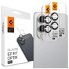 Spigen Optik Pro GLAS.TR "Ez Fit" 2-pack Camera Cdėklas skirtas Samsung Galaxy S25 Edge – juodos spalvos