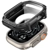 SPIGEN RUGGED ARMOR IR GRŪDINTO STIKLO APSAUGINIS STIKLAS APPLE WATCH ULTRA 1 / 2 / 3 (49 MM) MATINĖ JUODA