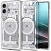 Spigen Ultra Hybrid Mag dėklas su MagSafe skirtas Samsung Galaxy S25 Edge su Print – baltos spalvos