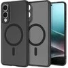 Spigen Ultra Hybrid Mag dėklas su MagSafe skirtas Samsung Galaxy S25 Edge – juodos spalvos Translucent