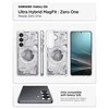 Spigen Ultra Hybrid Mag MagSafe dėklas Samsung Galaxy S26 ZERO ONE baltos spalvos