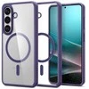 Spigen Ultra Hybrid Mag MagSafe dėklas skirtas Samsung Galaxy S26+ – skaidrus ir mėlynos spalvos