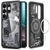 Spigen Ultra Hybrid Mag MagSafe dėklas skirtas Samsung Galaxy S26 Ultra Zero One – Clear Juodas