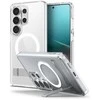 Spigen Ultra Hybrid S Mag MagSafe dėklas skirtas Samsung Galaxy S26 Ultra – Clear and Baltas
