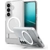 Spigen Ultra Hybrid S Mag MagSafe dėklas skirtas Samsung Galaxy S26+ – skaidrus ir baltos spalvos