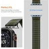 „Spigen Fabric Band“ (su lipduku ir kilpa), žalias - Apple Watch 49mm/46mm/45mm/44mm