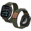 „Spigen Fabric Band“ (su lipduku ir kilpa), žalias - Apple Watch 49mm/46mm/45mm/44mm