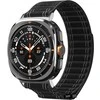 „Spigen Fabric Band“ (su lipduku ir kilpa), juodas - „Samsung Galaxy Watch Ultra 47mm“