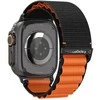 Spigen WBF1 Strap for Apple Watch 44 / 45 / 46 / 49 mm – juodos spalvos ir oranžinės spalvos