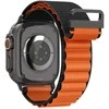 Spigen WBF1 Strap for Apple Watch 44 / 45 / 46 / 49 mm – juodos spalvos ir oranžinės spalvos
