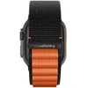 Spigen WBF1 Strap for Apple Watch 44 / 45 / 46 / 49 mm – juodos spalvos ir oranžinės spalvos