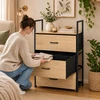 Pastatoma lentyna su 3 audinio stalčiais ModernHome
