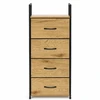 Spintelė su 4 medžiaginiais stalčiais lentyna cm tekstilinis organizatorius loft ModernHome