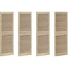 Spintelės durys su durimis 4 pcs Natūrali 49,5 x 2,1 x 140,5 cm