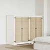 Spintelės durys su durimis 4 pcs Natūrali 110 x 2,1 x 39,5 cm