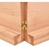 Stalviršis, šviesiai rudas, 120x50x(2-6) cm, medienos masyvas