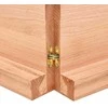 Stalviršis, šviesiai rudas, 120x60x(2-6) cm, medienos masyvas