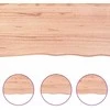 Stalviršis, šviesiai rudas, 120x60x(2-6) cm, medienos masyvas