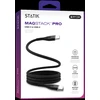 STATIK MagStack Pro, magnetinis laidas, USB-C į USB-C, 1m, Juodas