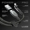 STATIK PowerPivot Pro nailono pintas kabelis, USB-C į USB-C, 2m, juodas