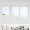 Elektrostatinė langų plėvelė Gėlių raštas 90 x 500 cm PVC