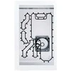 Stealkey Customs Lian Li O11D Mini Front MK2 D5 Distroplate - akrilinis - baltas