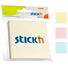 Stickxb4N Lipnūs lapeliai Stick´N 21092, 76x76mm, 3x50 lapelių, 3 pastelinės spalvos, blisteryje