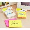 Stickxb4N Lipnūs lapeliai Stick´N 21093, 76x76mm, 3x50 lapelių, 3 neoninės spalvos, blisteryje