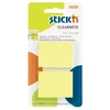 Stickxb4N *Lipnūs lapeliai Stick´N 21099, 38x51mm, 2 spalvos po 50vnt, skaidrūs, geltonos spalvos, blisteryje