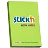 Stickxb4N Lipnūs lapeliai Stick´N 21163, 51x76mm, 100 lapelių, Neoninės žalios spalvos