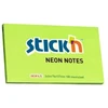 Stickxb4N Lipnūs lapeliai Stick´N 21171, 76x127mm, 100 lapelių, žalios spalvos