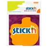 Stickxb4N Lipnūs lapeliai Stick´N 21178, rankos formos, 50 lapelių, oranžinės spalvos, blisteryje