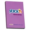 Stickxb4N Lipnūs lapeliai Stick´N 21208, 51x76mm, 100 lapelių, Neoninės violetinės spalvos