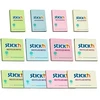 Stickxb4N Lipnūs lapeliai Stick´N Eco 21407, 38x51mm, 12x100 lapelių, 3 pastelinių spalvų