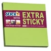 Stickxb4N Lipnūs lapeliai Stick´N Extra Sticky 21671, 76x76mm, 90 lapelių, neoninės žalios spalvos