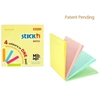 Stickxb4N Lipnūs lapeliai Stick´N Magic Pads 21571, 76x76mm, 4x25 lapelius, 4 pastelinės spalvos