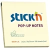 Stickxb4N Lipnūs lapeliai Stick´N Z-Notes, 76x76mm, 100 lapelių, geltonos spalvos