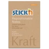 Stickxb4N Lipnūs lapeliai StickN 21638 51x76mm, 100 lapelių, kraft