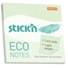 Stickxb4N Lipnūs lapeliai StickN, 21748, Eco, 76x76mm, 100 lapelių, žalsvos spalvos