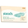 Stickxb4N Lipnūs lapeliai StickN, 21749, Eco, 76x127mm, 100 lapelių, geltonos spalvos