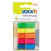 Stick´N Plastikiniai žymekliai Stick´N 26029, 45x12mm, 5 spalvos po 40vnt.,blisteryje
