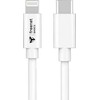 Store24 Freenet Basic charging and data cable Lightning MFI to USB-C Baltas, 1.5m
