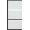 Stumdomos durys, juodos, 102,5x205cm, stiklas ir aliuminis