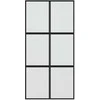 Stumdomos durys, juodos, 102,5x205cm, stiklas ir aliuminis