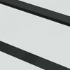 Stumdomos durys, juodos, 90x205cm, ESG stiklas ir aliuminis