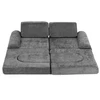 Ecotoys Sulankstoma pilka didelė modulinė sofa vaikams