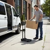 Sulankstomas rankinis vežimėlis sandėlio transportavimo karutis 30 kg ModernHome