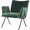 Svetainės fotelis su pakoja Element Melissa Designer chair, Žalia