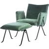 Svetainės fotelis su pakoja Element Melissa Designer chair, Žalia