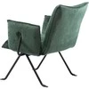 Svetainės fotelis su pakoja Element Melissa Designer chair, Žalia